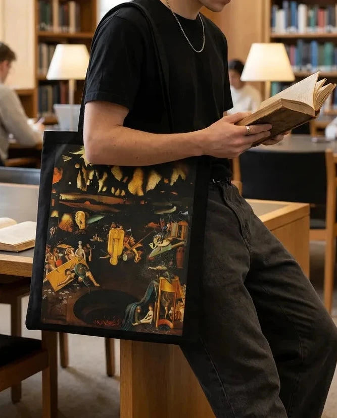 Black Canvas Art Print Bag 35*40