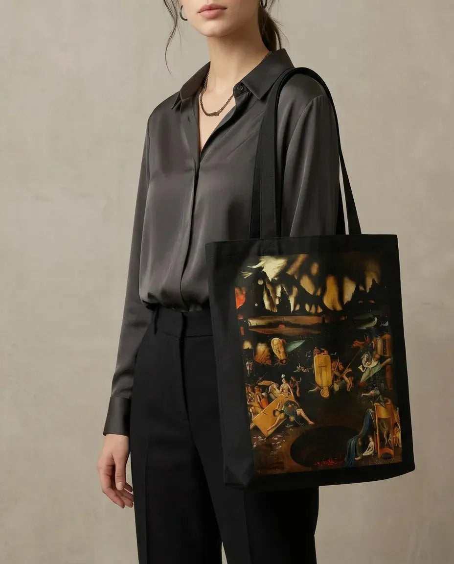 Black Canvas Art Print Bag 35*40