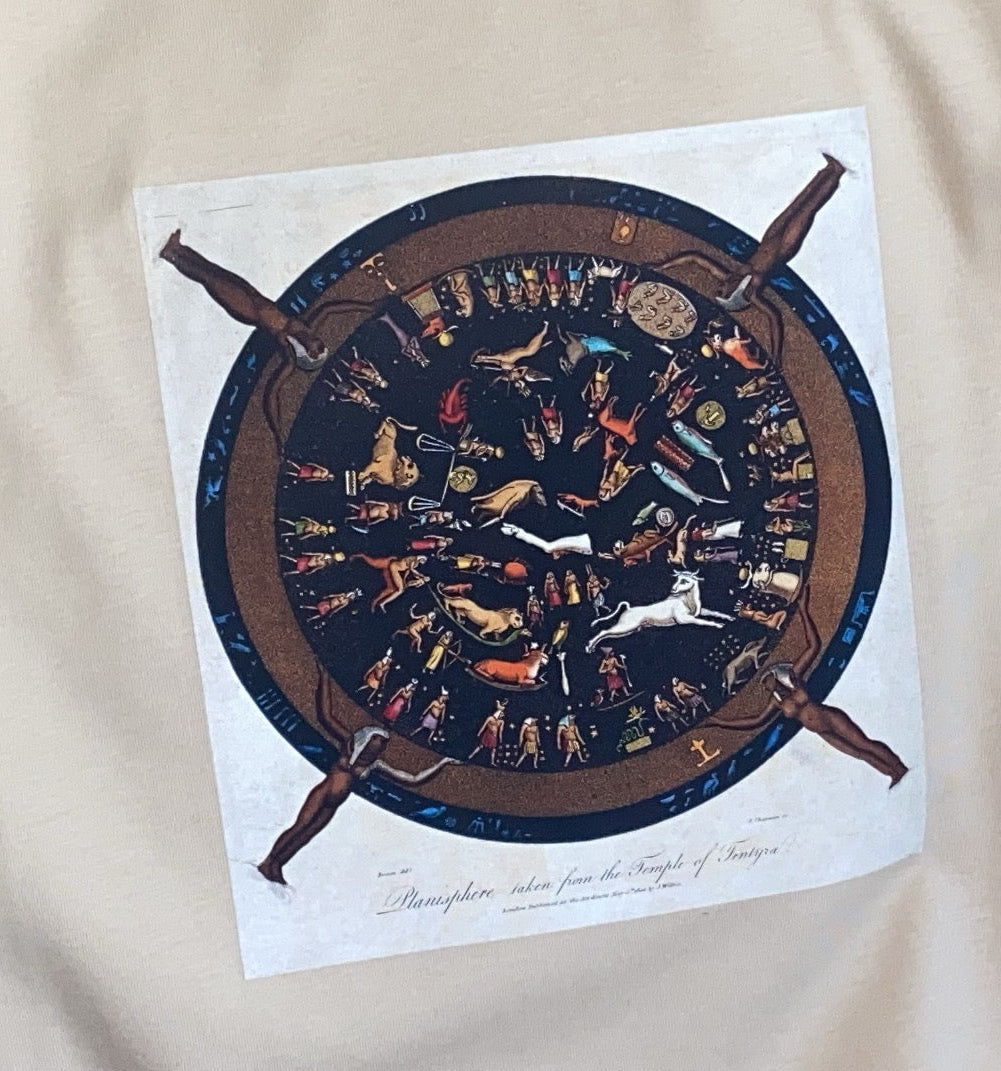 Women's Crop Top Dendera Temple Zodiac Themed