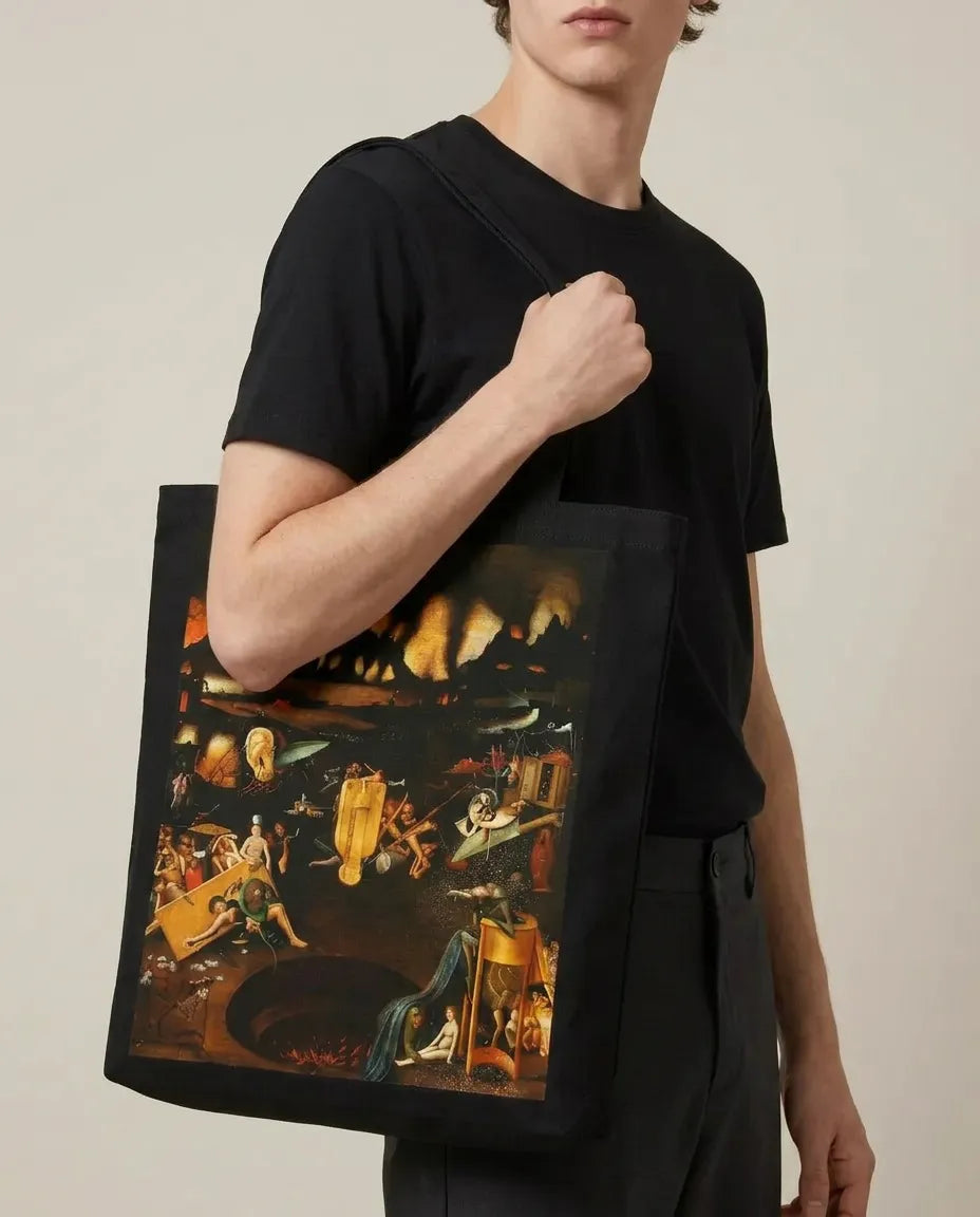 Black Canvas Art Print Bag 35*40